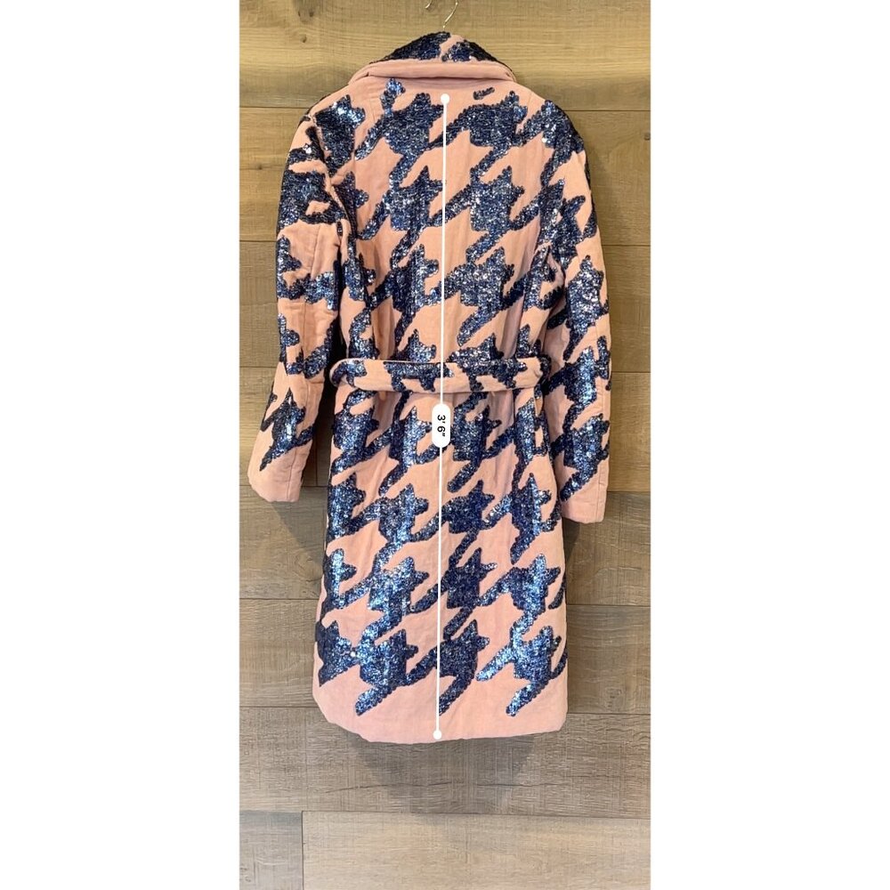 DRIES VAN NOTENBelted sequin-embellished cotton-blend terry coat Size IT 38/ US - Picture 9 of 15